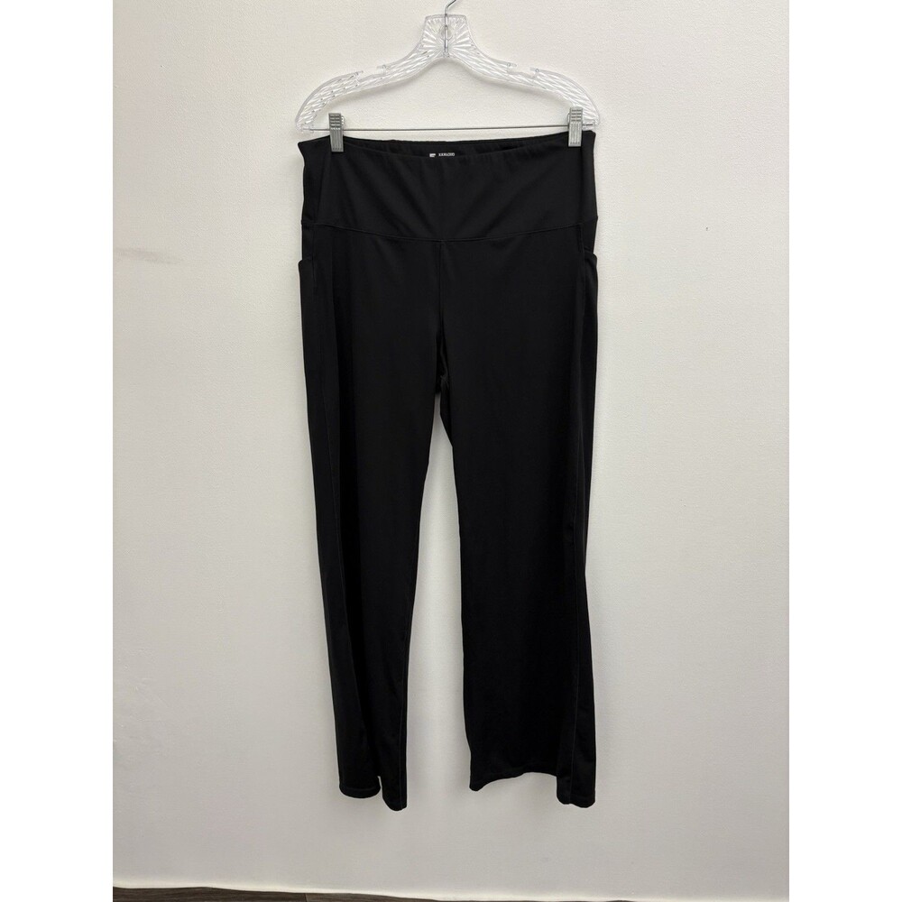 Love & Sports Women’s Leggings Black 3XL (22) High Waist Flare Side Pockets